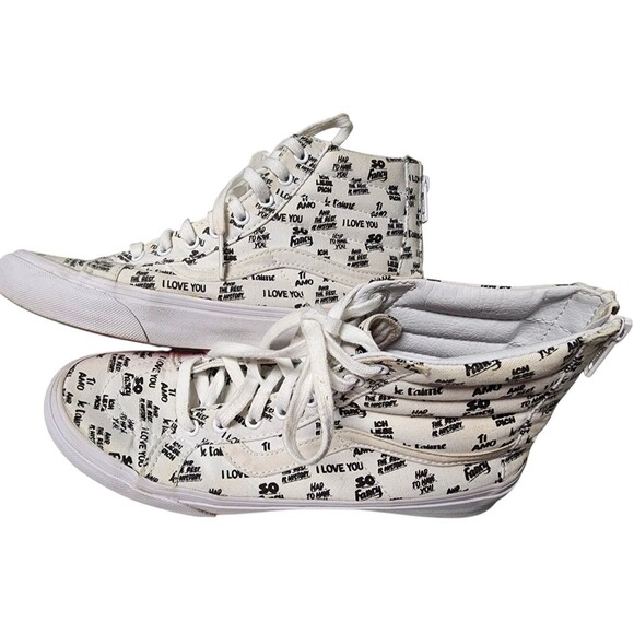 VANS Baron Von Fancy Size W9 M7.5 High Top Zip Back - Picture 2 of 7